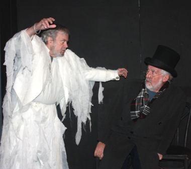 Jay Parson as Marley and Dante Giammarco as Scrooge Scrooge