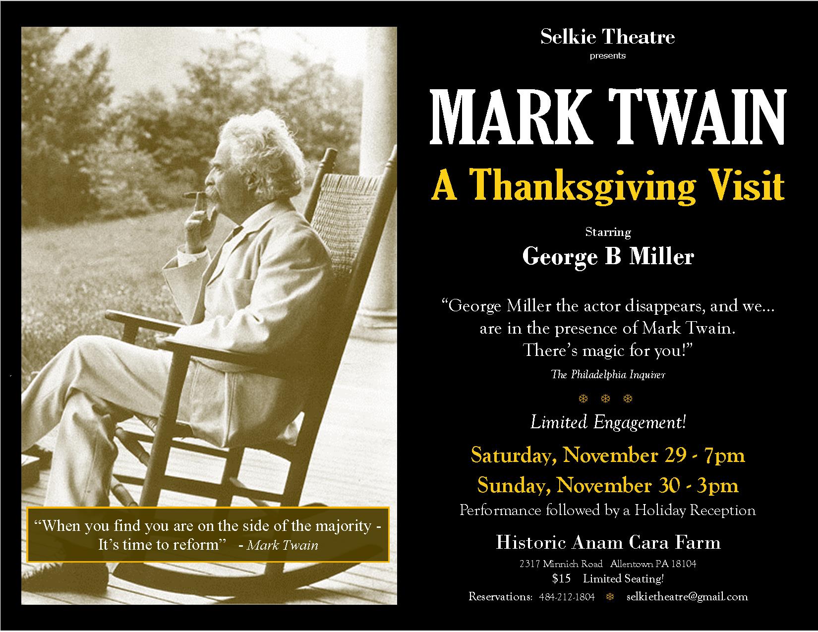 Twain Thanksgviing poster 2014